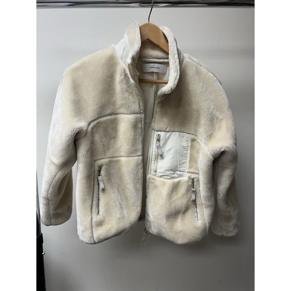 Journal standard F Cream Fuzzy Fleece Jacket